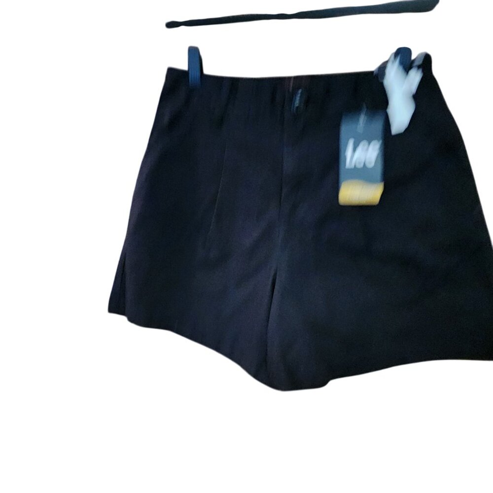 Lee Womens A-Line High Rise Black Shorts Size M NWT